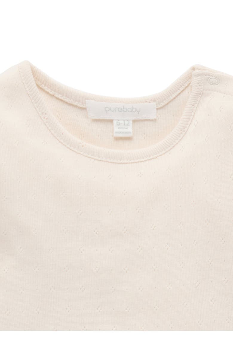 Purebaby Embroidered Pinnie Set, Alternate, color, Mid Denim