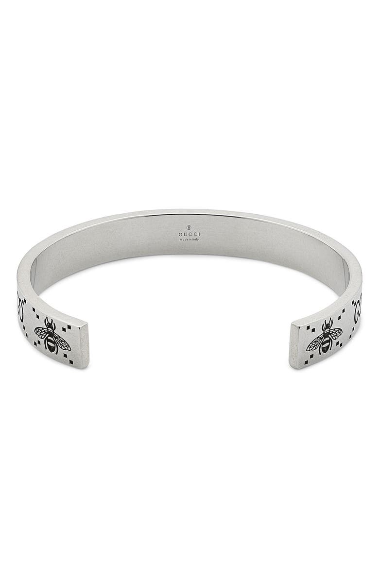 Gucci Signature Cuff Bracelet, Alternate, color,