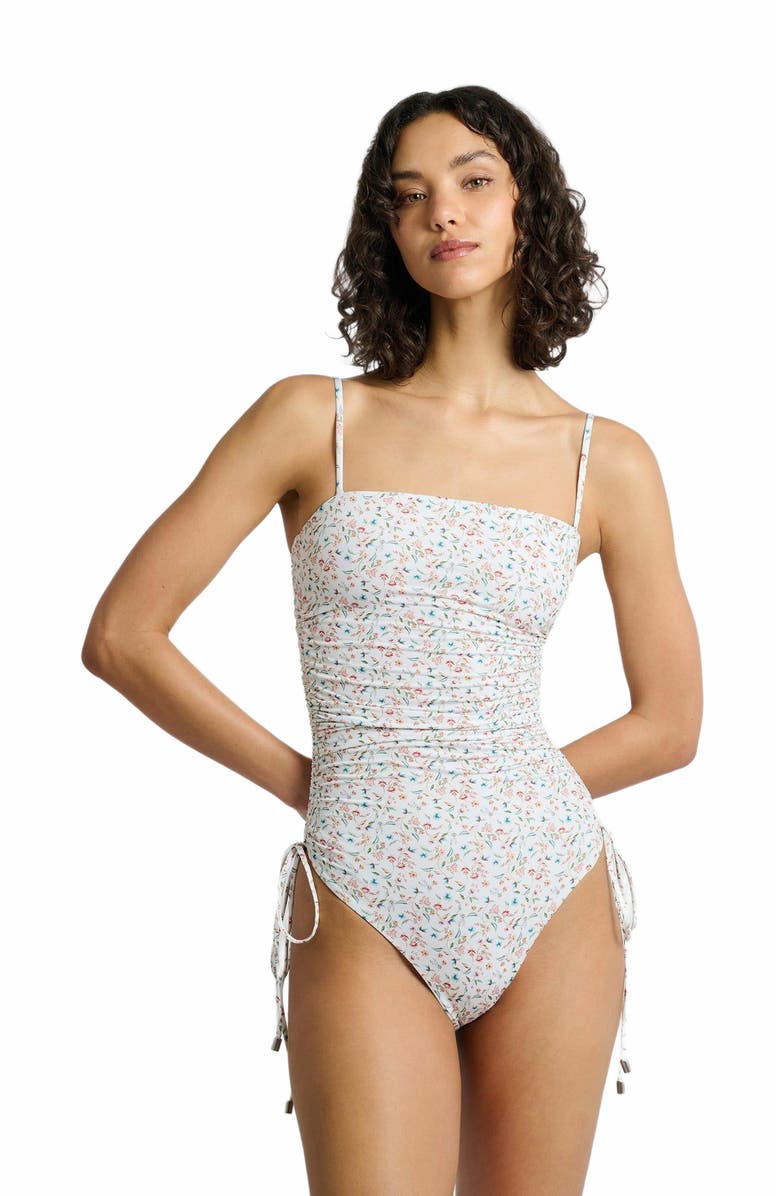Onia Allegra One Piece, Alternate, color, White Multi