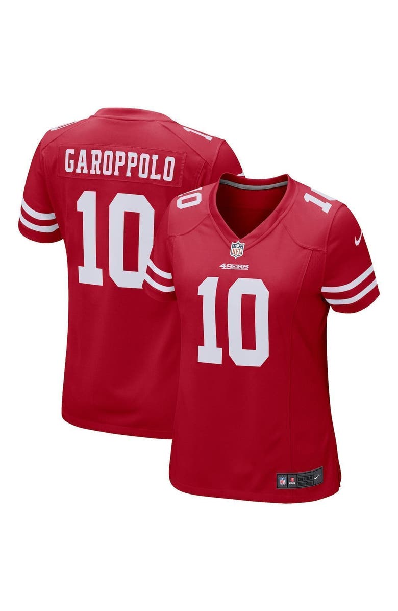 Nike Women's Nike Jimmy Garoppolo Scarlet San Francisco 49ers Game Player Jersey, Main, color, 