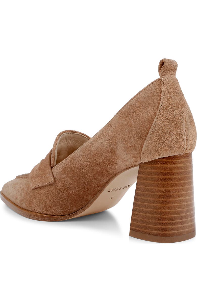 L'AGENCE Mallory Pointed Toe Pump, Alternate, color, Sand Suede