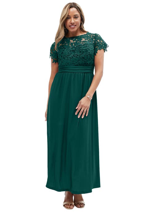 Lace Maxi Dress (Plus)