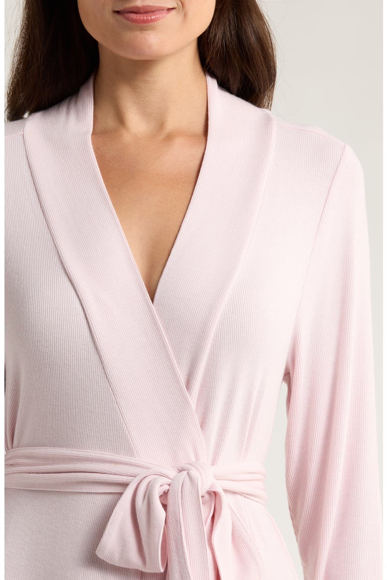Daydream Short Robe, Alternate, color, PINK CAKE