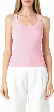 Endless Rose Ribbed Sweater Tank Top