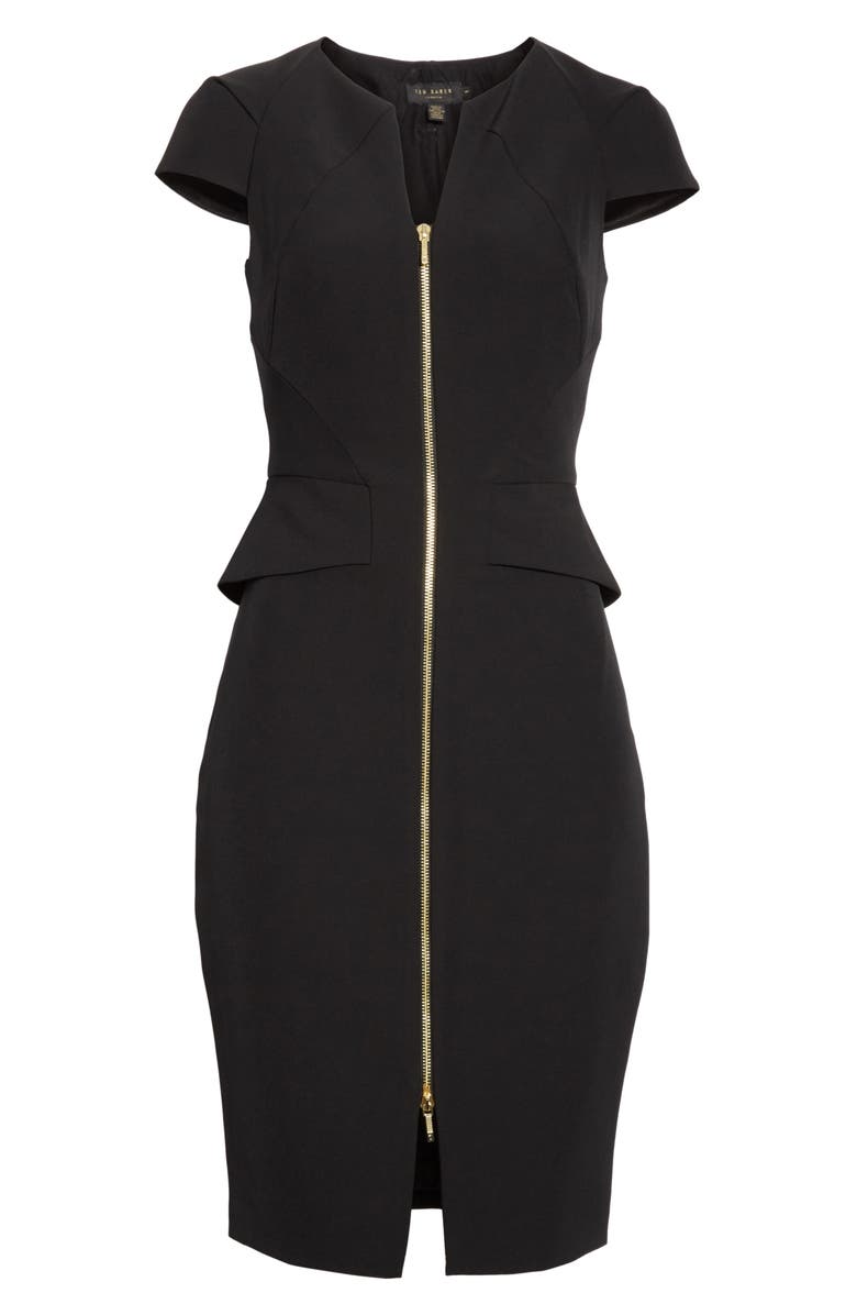 Ted Baker London Architectural Pencil Dress, Alternate, color, 