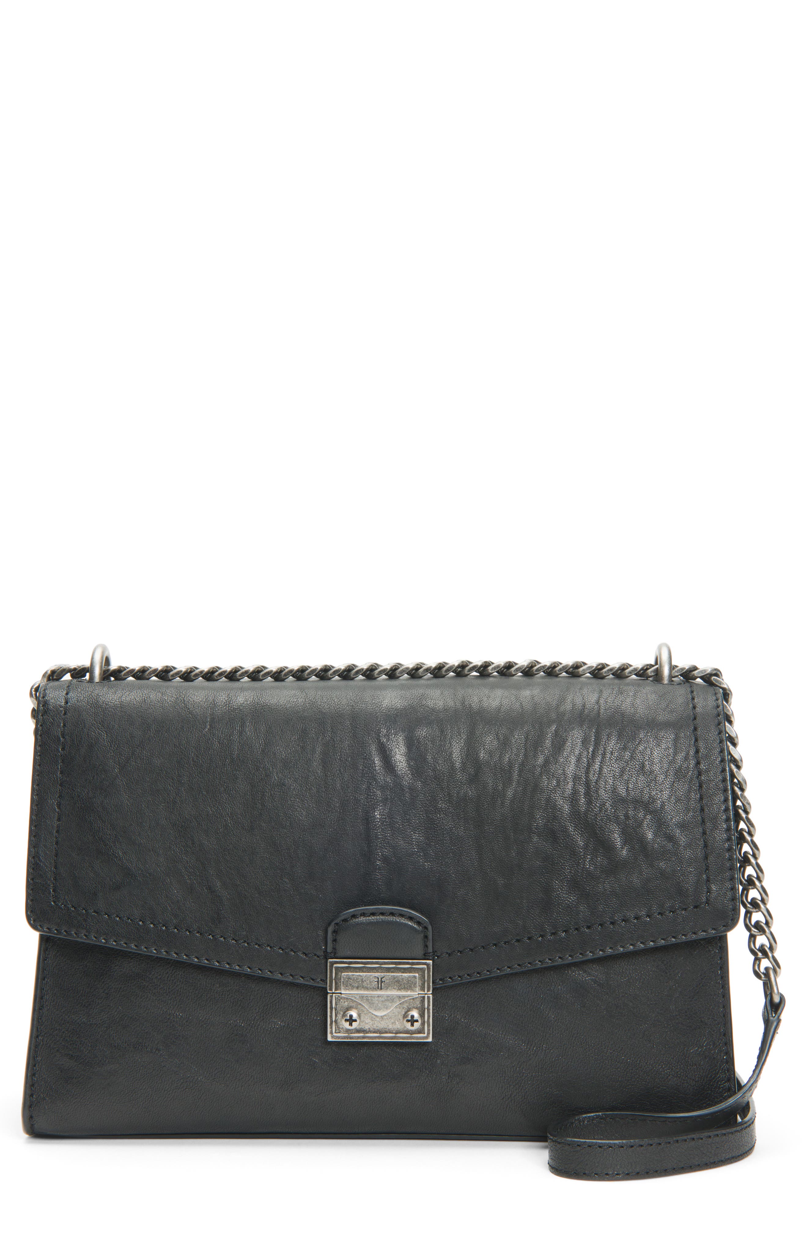 Frye Ella Leather Shoulder Bag, Main, color, 