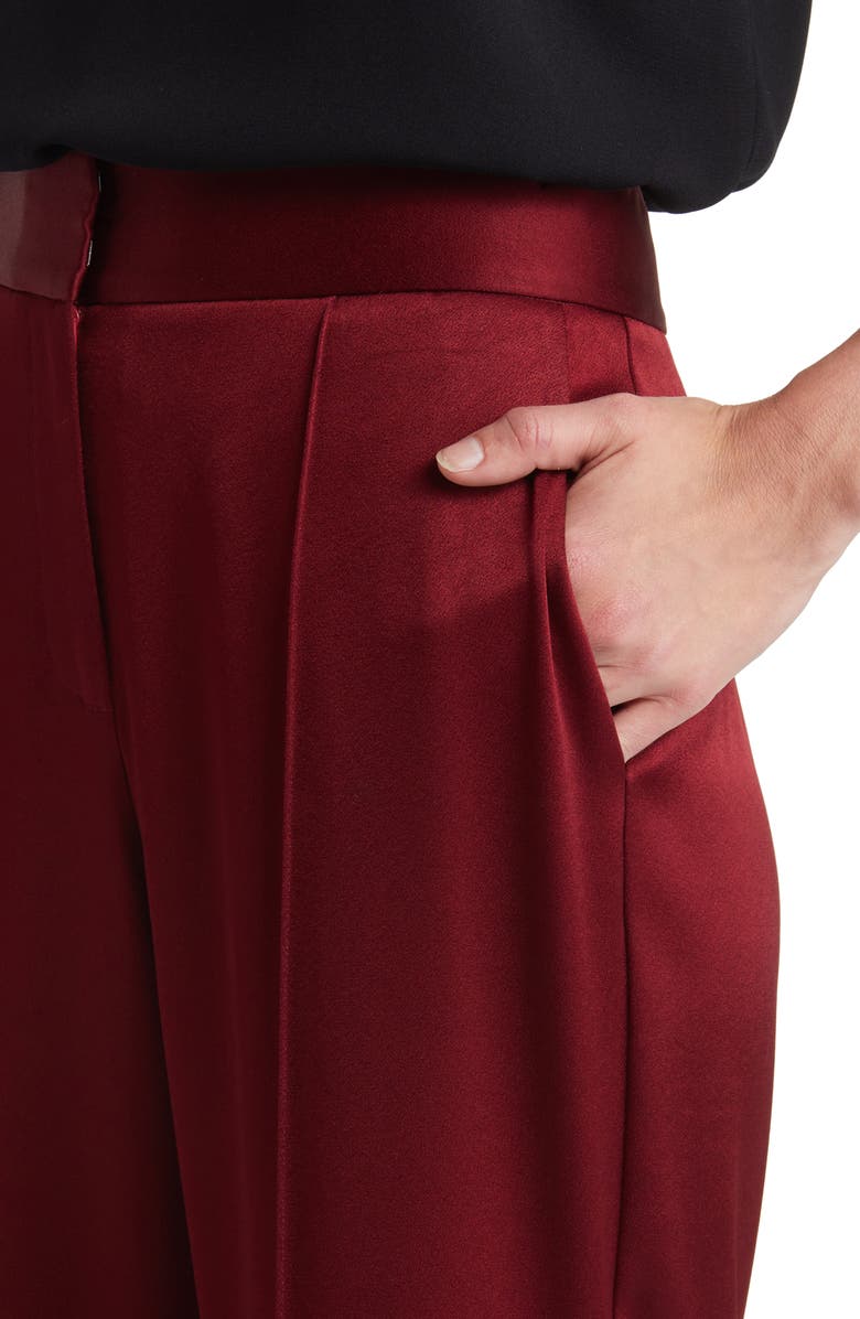 KOBI HALPERIN Andi Wide Leg Satin Pants, Alternate, color, 