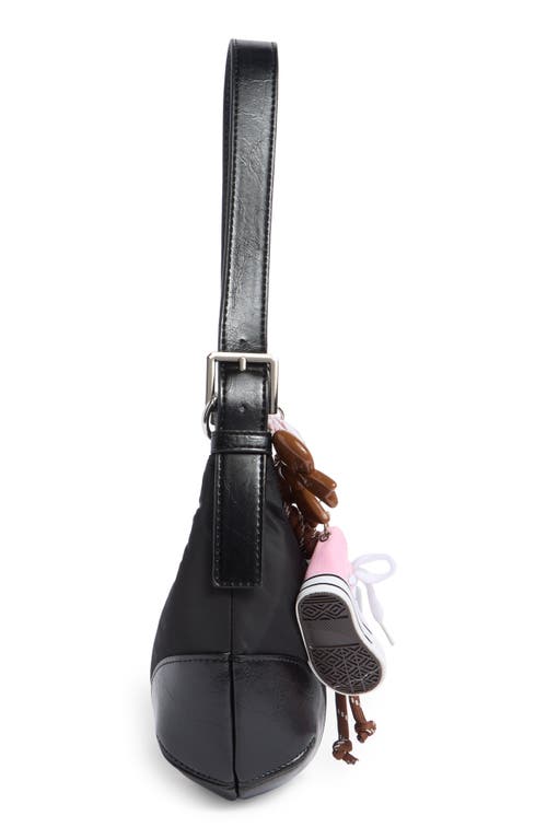 Madden Girl Recycled Polyester Shoulder Bag In Black
