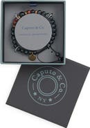 Caputo & Co. Men's Mantra Semiprecious Stone Bracelet