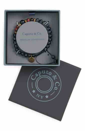 Caputo & Co. Men's Mantra Semiprecious Stone Bracelet