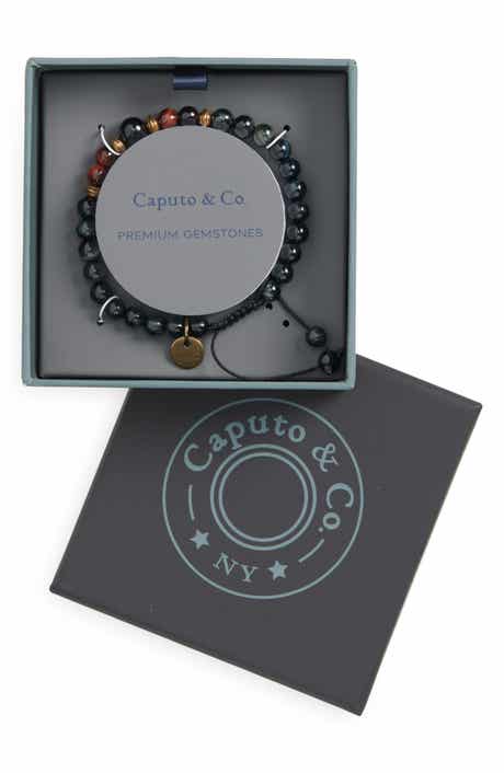 Caputo & Co. Men's Mantra Semiprecious Stone Bracelet