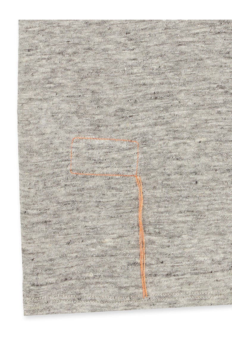 Fortela Charlie Henley Linen Jersey T-Shirt, Alternate, color, Grey