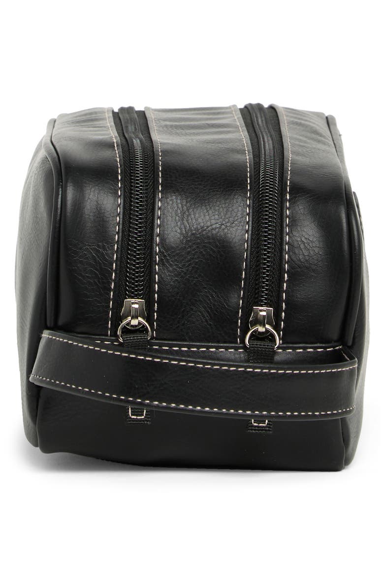 Double Zip Travel Dopp Kit, Alternate, color, BLACK
