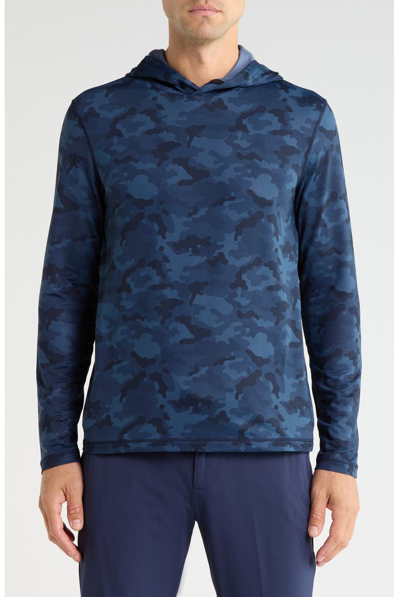 Brushed Back Tech Terry Hoodie, Main, color, TWILIGHT CAMO