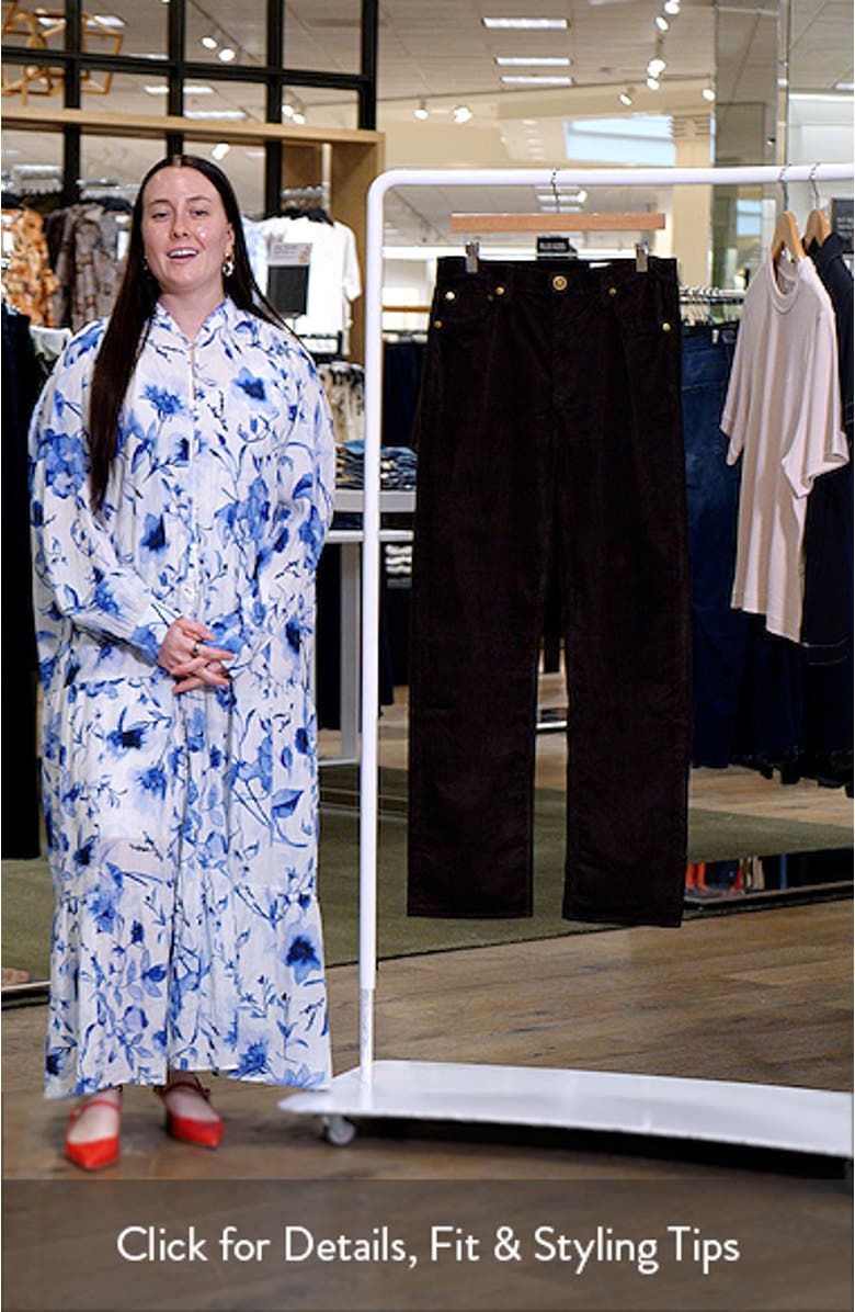 Harlow Corduroy Straight Leg Pants, sales video thumbnail