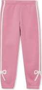 Lands' End Girls Fleece Bow Joggers