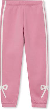 Lands' End Girls Fleece Bow Joggers