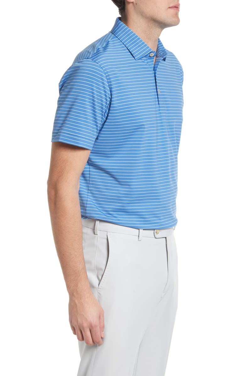 Peter Millar Crafty Stripe Stretch Jersey Polo, Alternate, color,