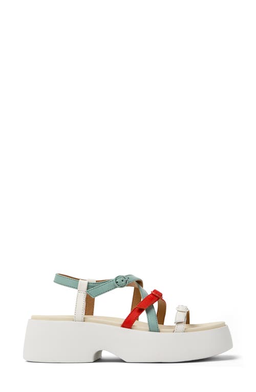 Camper X Twins Tasha Sandals In Red Multi - Assorted