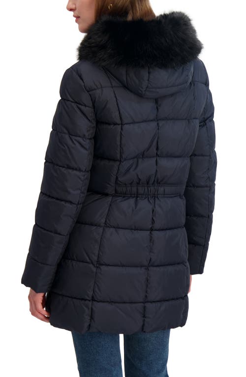 Tahari Brie Faux Fur Puffer Coat