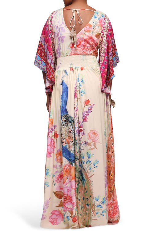 Holichic Floral Cotton Maxi Dress In Pink