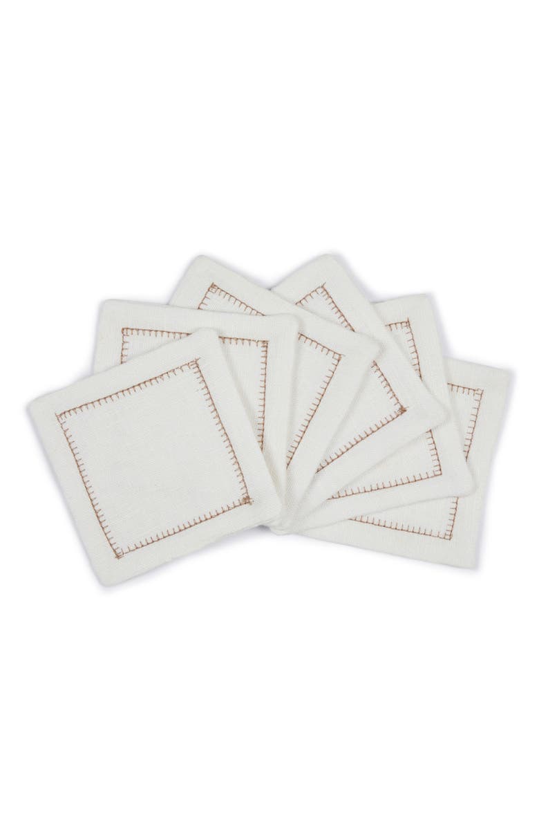 MAJKA Coastal Classic Coasters - Set of 6, Main, color, 
