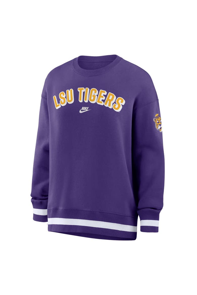 Women's Nike Purple LSU Tigers Oversized Legacy Phoenix Sweatshirt, Alternate, color, Purple