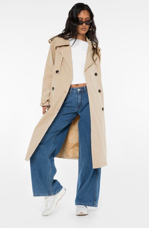 Princess Polly Westwind Trench Coat In Beige