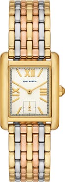 Tory Burch Eleanor Stainless Steel Bracelet Watch, 25mm x 34mm