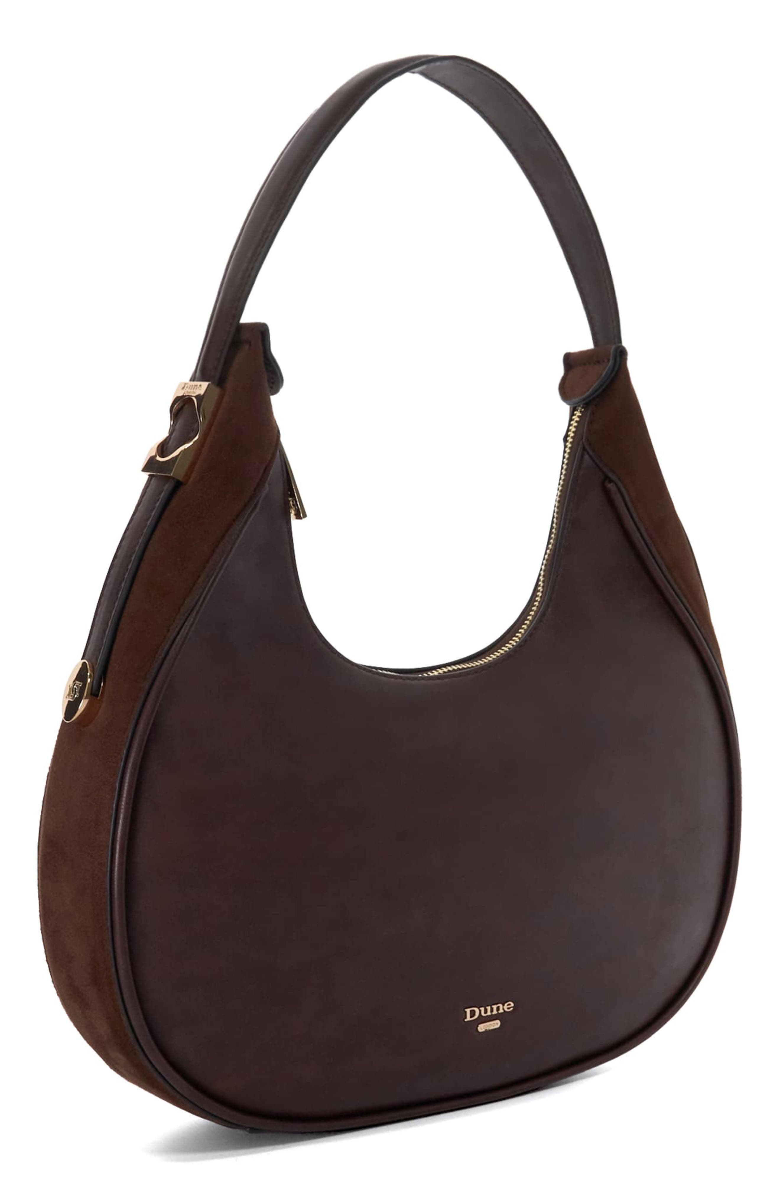 Dune London Dedicated Faux Leather Shoulder Bag, Alternate, color, Brown