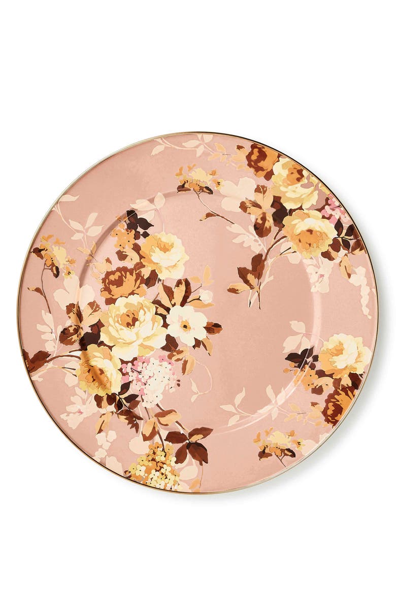 MACKENZIE CHILDS Wild Rose Mauve Serving Platter, Alternate, color, Mauve