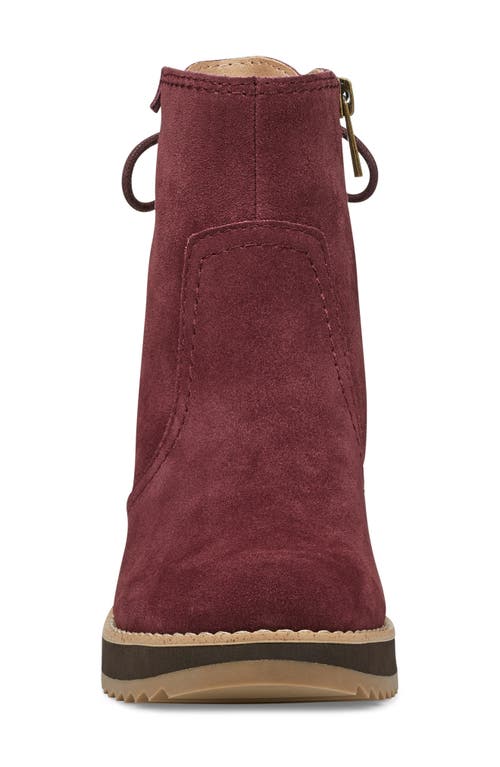 Earth Calia Wedge Bootie In Red