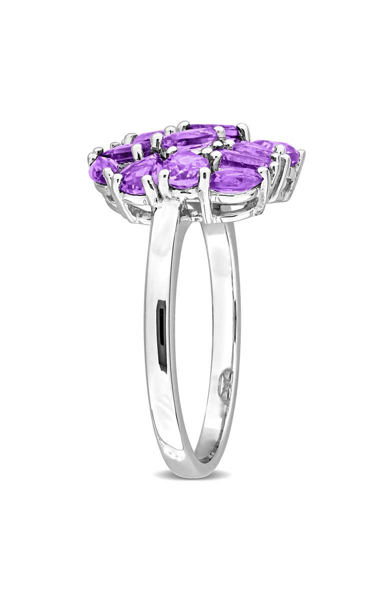 Julianna B. Amethyst Cluster Cocktail Ring Sterling Silver, Alternate, color, Amethyst