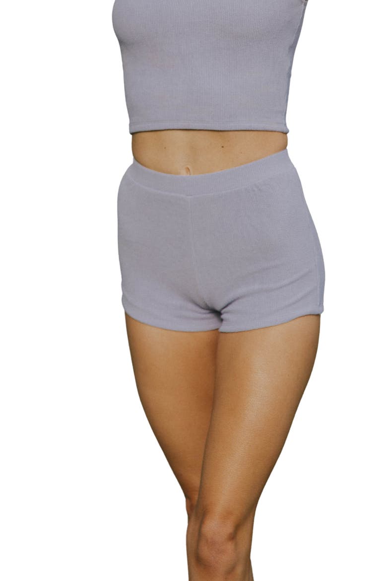 Monroe High Waisted Shorts, Main, color, Purple