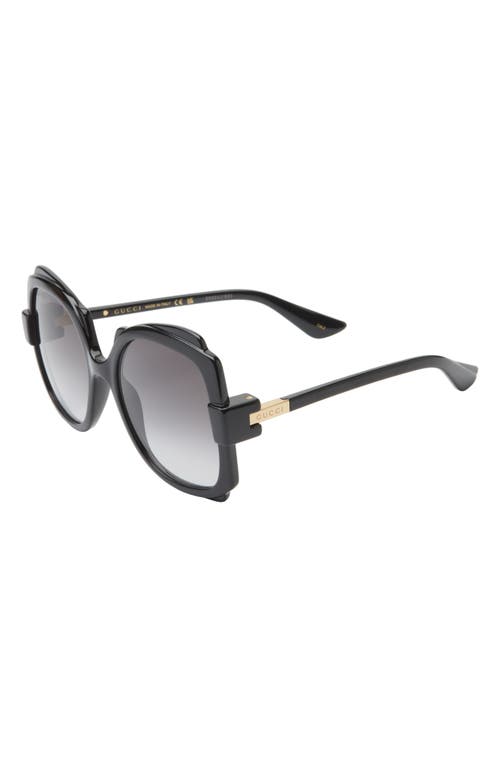 GUCCI GUCCI 57MM SOLSTICE OVERSIZE SUNGLASSES