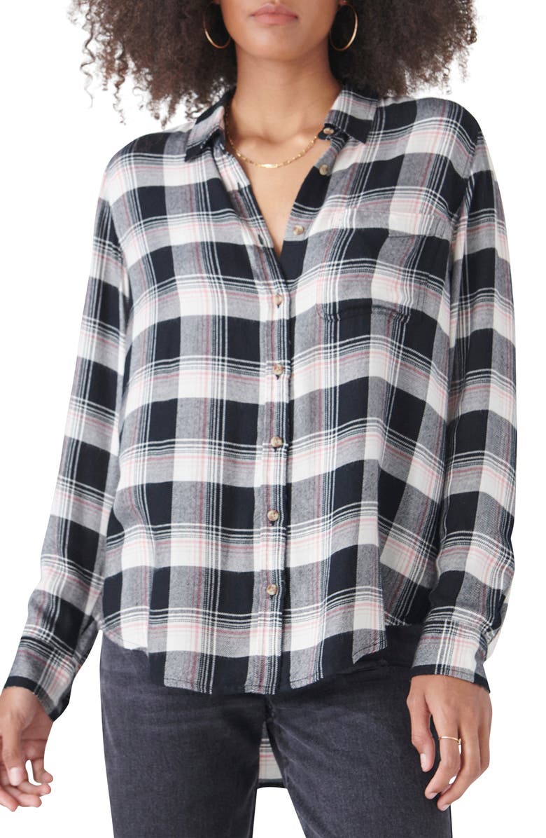 Lucky Brand Plaid Boyfriend Shirt, Main, color, 