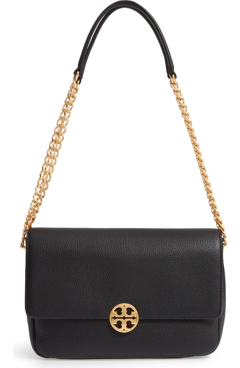 Tory Burch Chelsea Leather Shoulder Bag, Main, color,