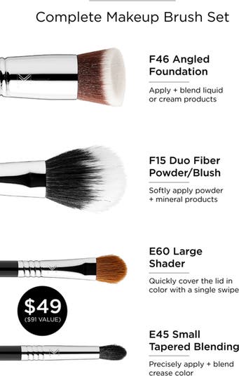 SIGMA Makeup fashion Brushes and one NARS 49 makeup brush