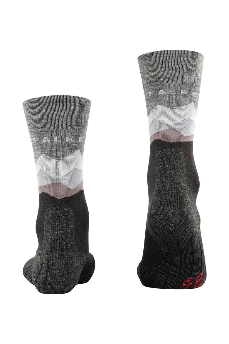 TK2 Explore Crest Hiking Socks, Alternate, color, Black