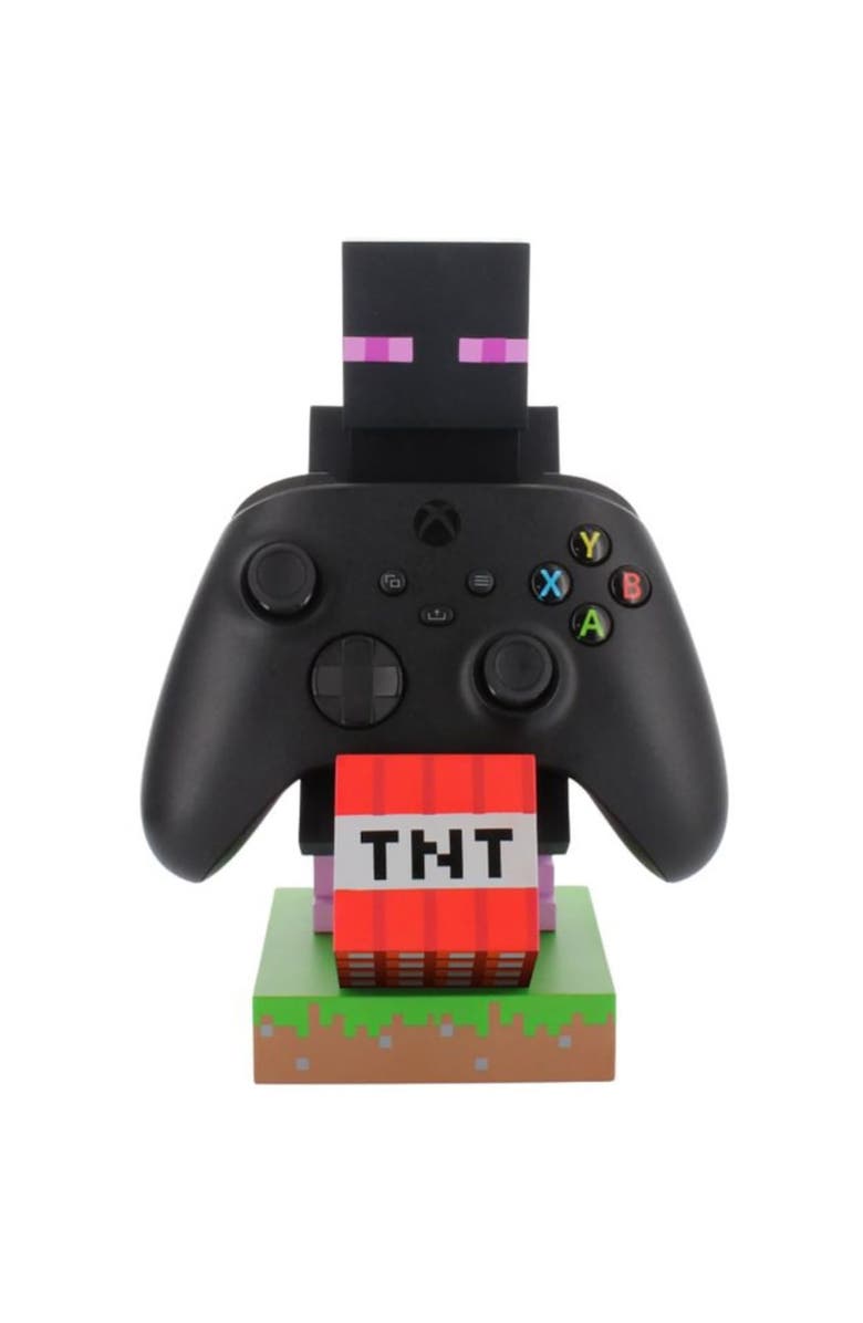 Exquisite Gaming Minecraft Enderman Cable Guys Controller and Phone Holder, Alternate, color, Multicolored