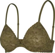 SAVAGE X FENTY Lavish Lace Unlined Plunge Bra