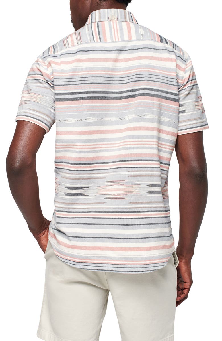 Faherty Coast Short Sleeve Button-Down Shirt, Alternate, color, 