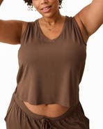 Kindred Bravely Aria Cropped V-Neck Tank