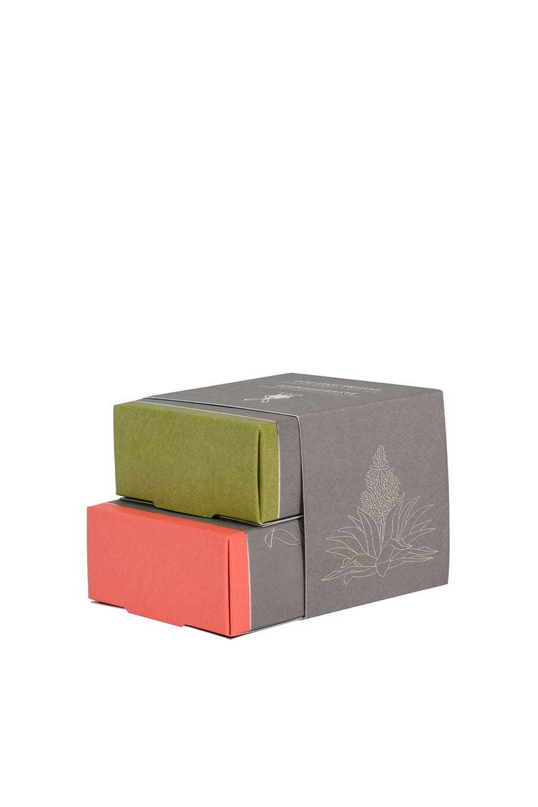 Shave Care Shaving Soap Duo of Aloe Vera and Grapefruit & Mint, Main, color, White