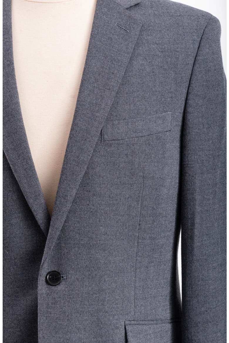 Charcoal Donegal Twist Trim Fit Suit, Alternate, color, GREY