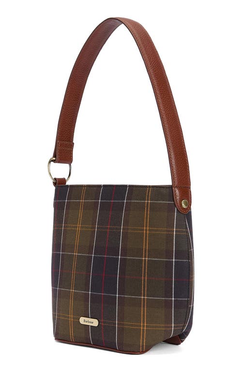 Barbour Cedar Tartan Bucket Tote In Multi