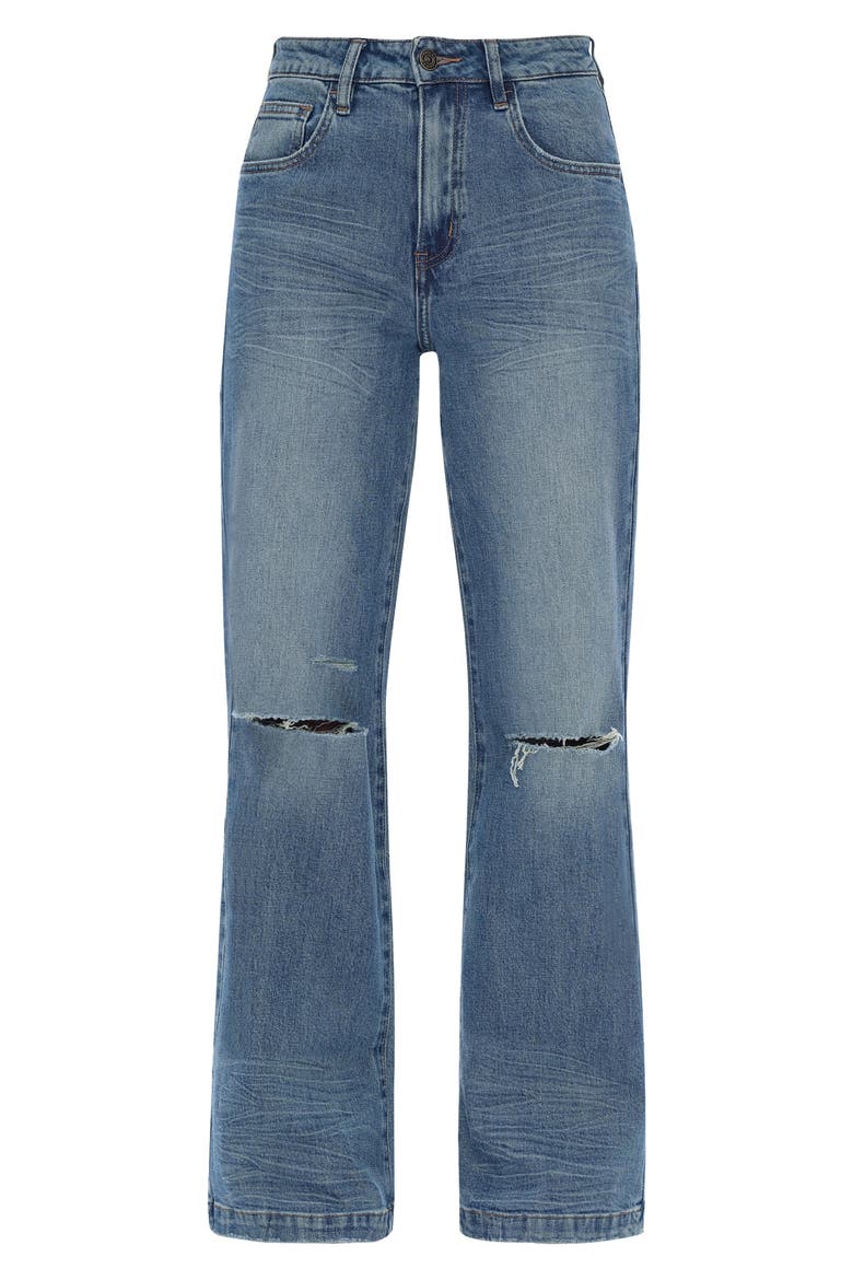 High Waist Wide Leg Jeans, Alternate, color, RETRO