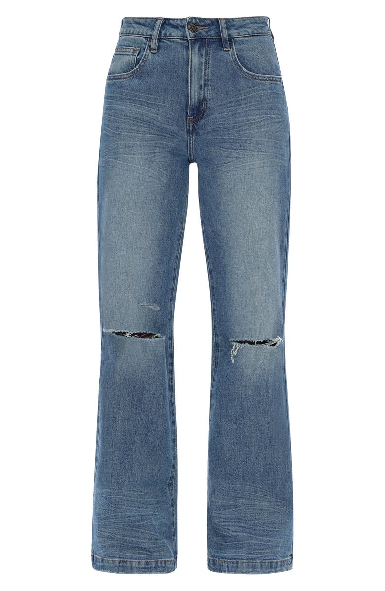 Bayeas High Waist Wide Leg Jeans, Alternate, color, Retro