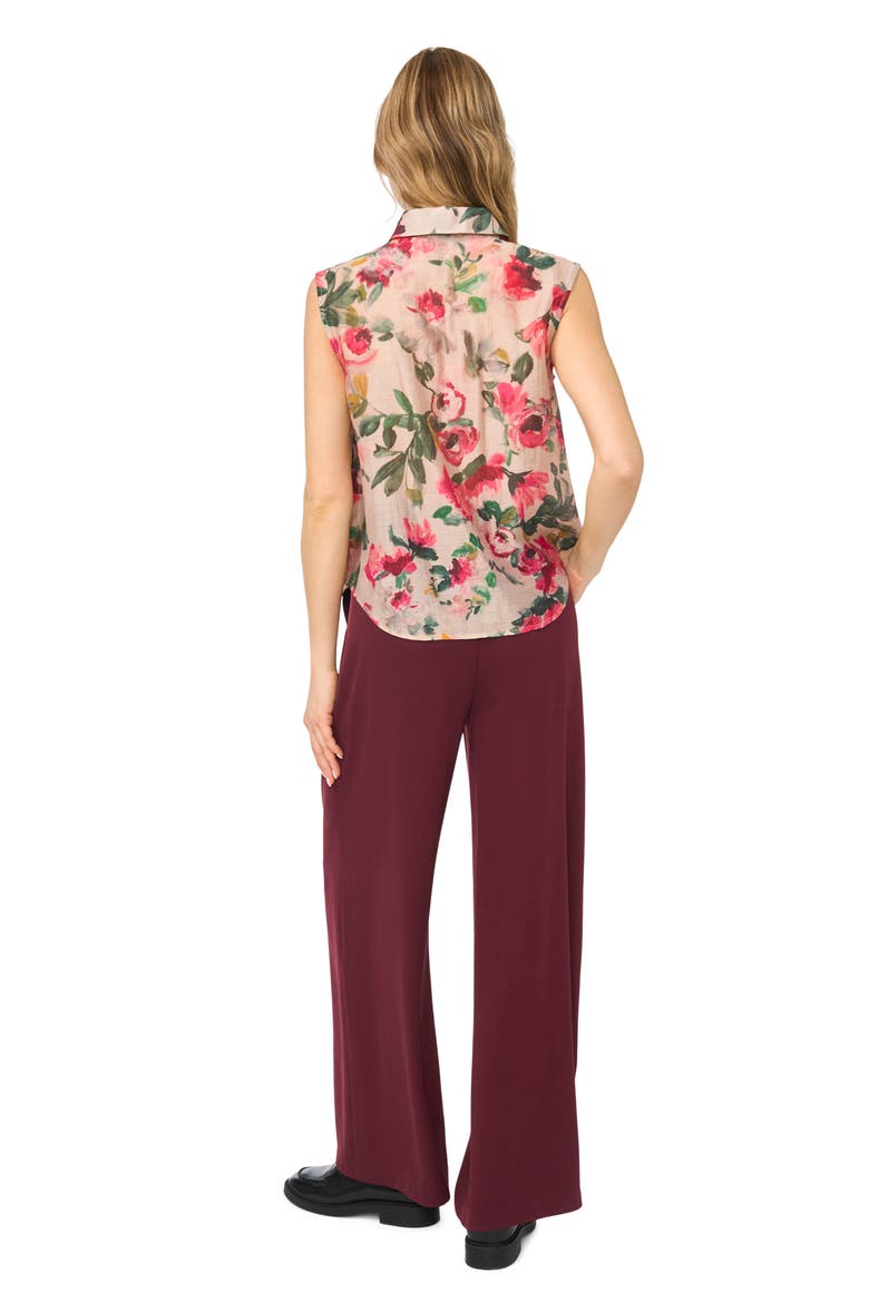 Extended Shoulder Sleeveless Top, Alternate, color, PINK TINT