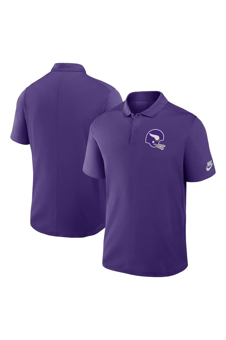 Men's Nike Purple Minnesota Vikings Rewind Victory Performance Polo, Alternate, color, Purple